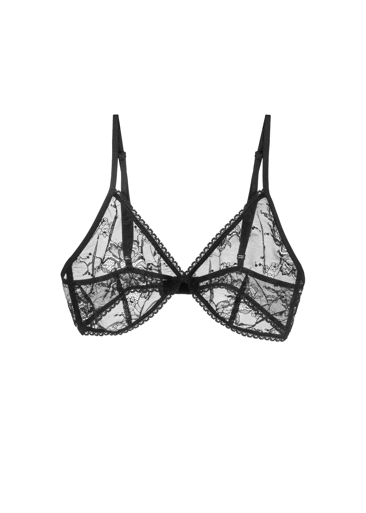 Stanik Muślin Czarny