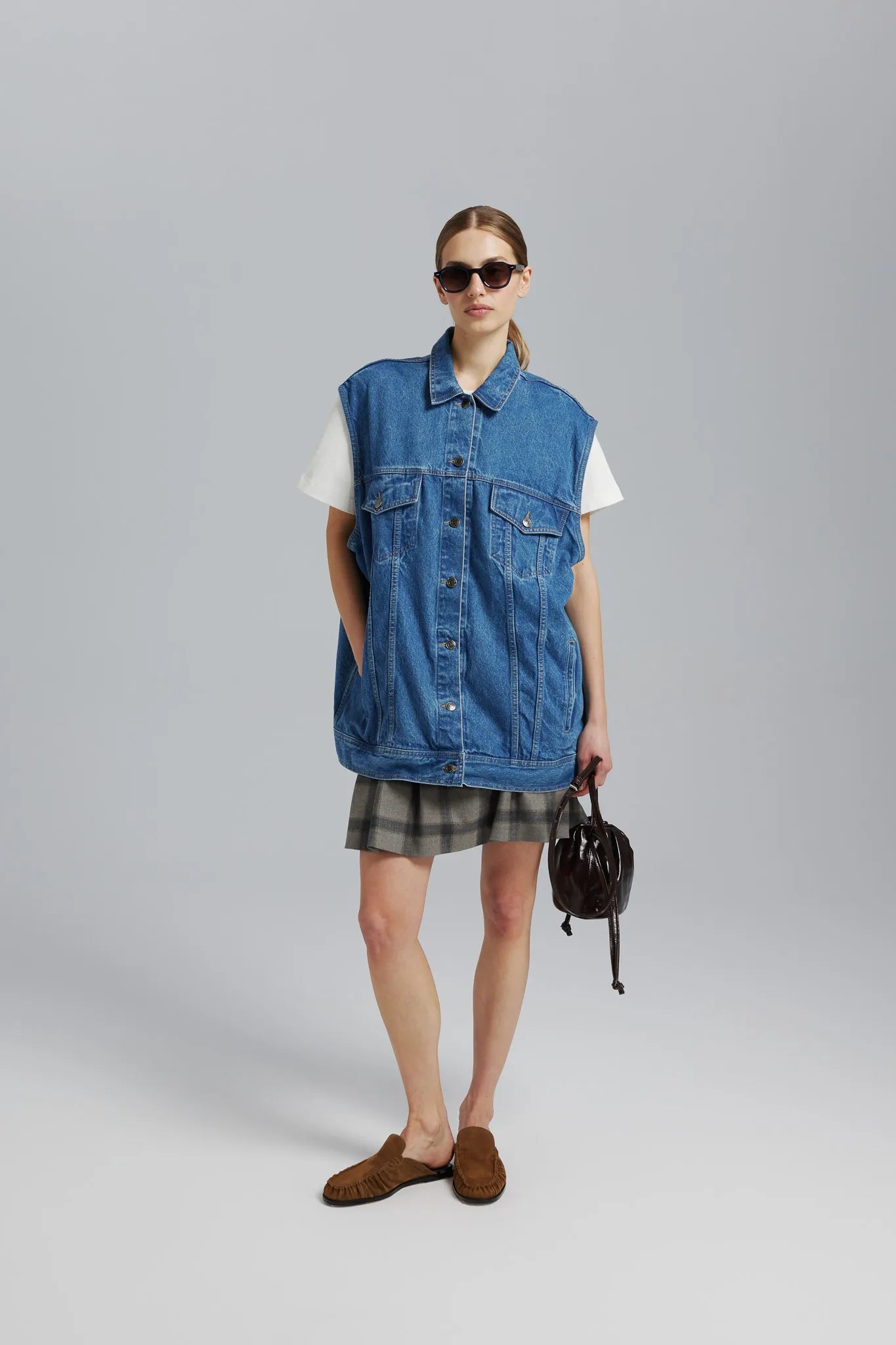 Kamizelka Ariel Sprany Ciemny Niebieski