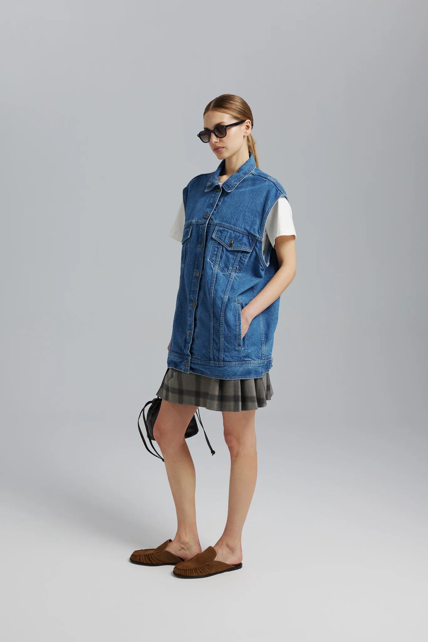 Kamizelka Ariel Sprany Ciemny Niebieski