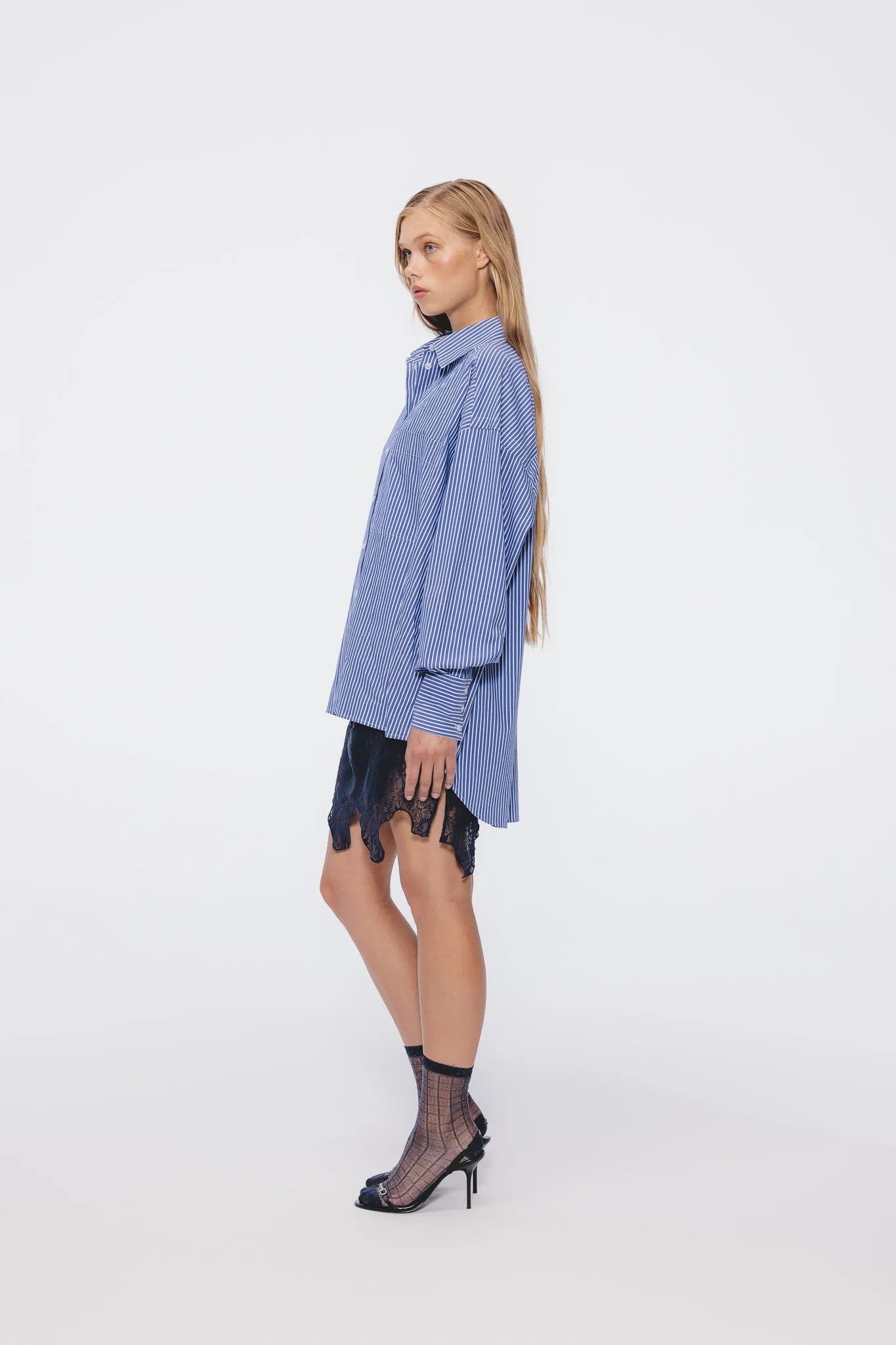 Koszula Aga Granatowy-Biały