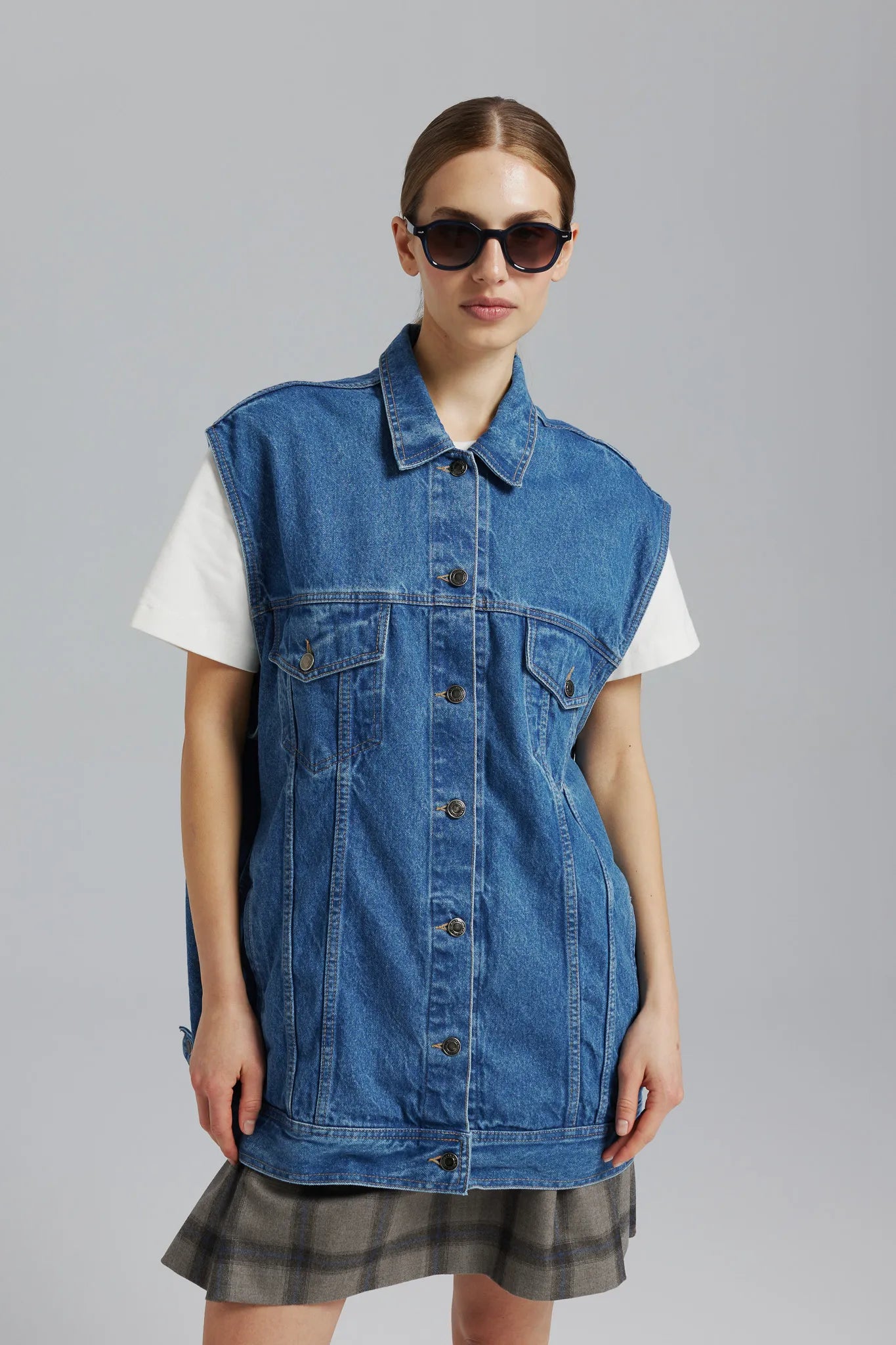 Kamizelka Ariel Sprany Ciemny Niebieski