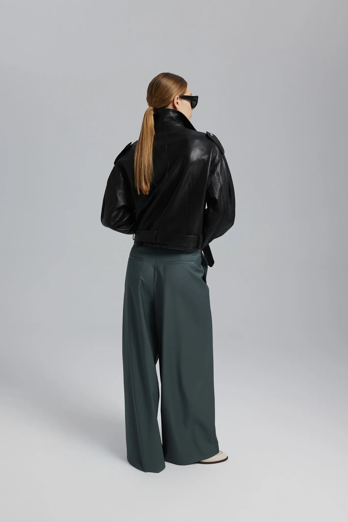 Spodnie Aliadi Stalowy