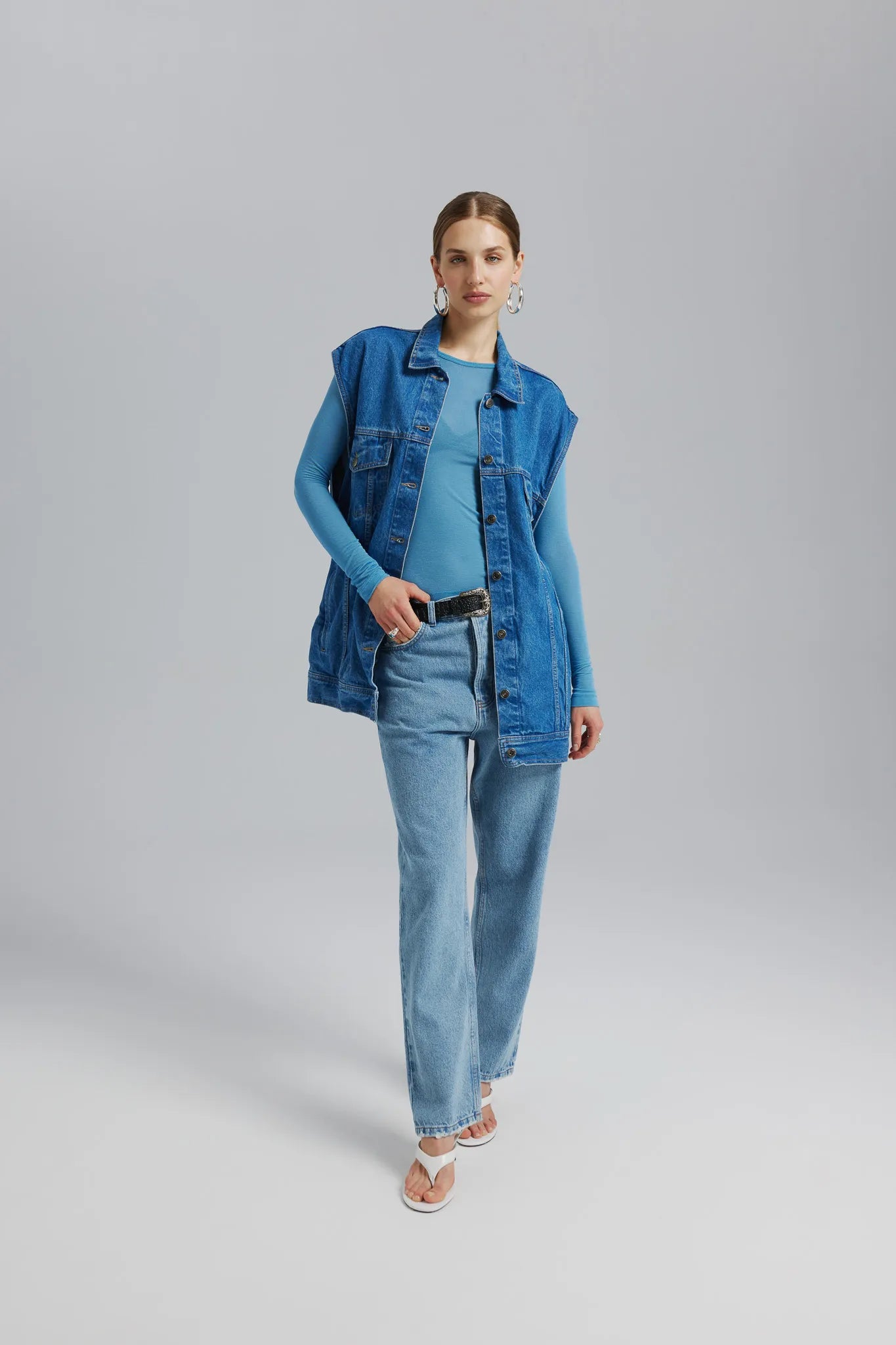 Kamizelka Ariel Sprany Ciemny Niebieski