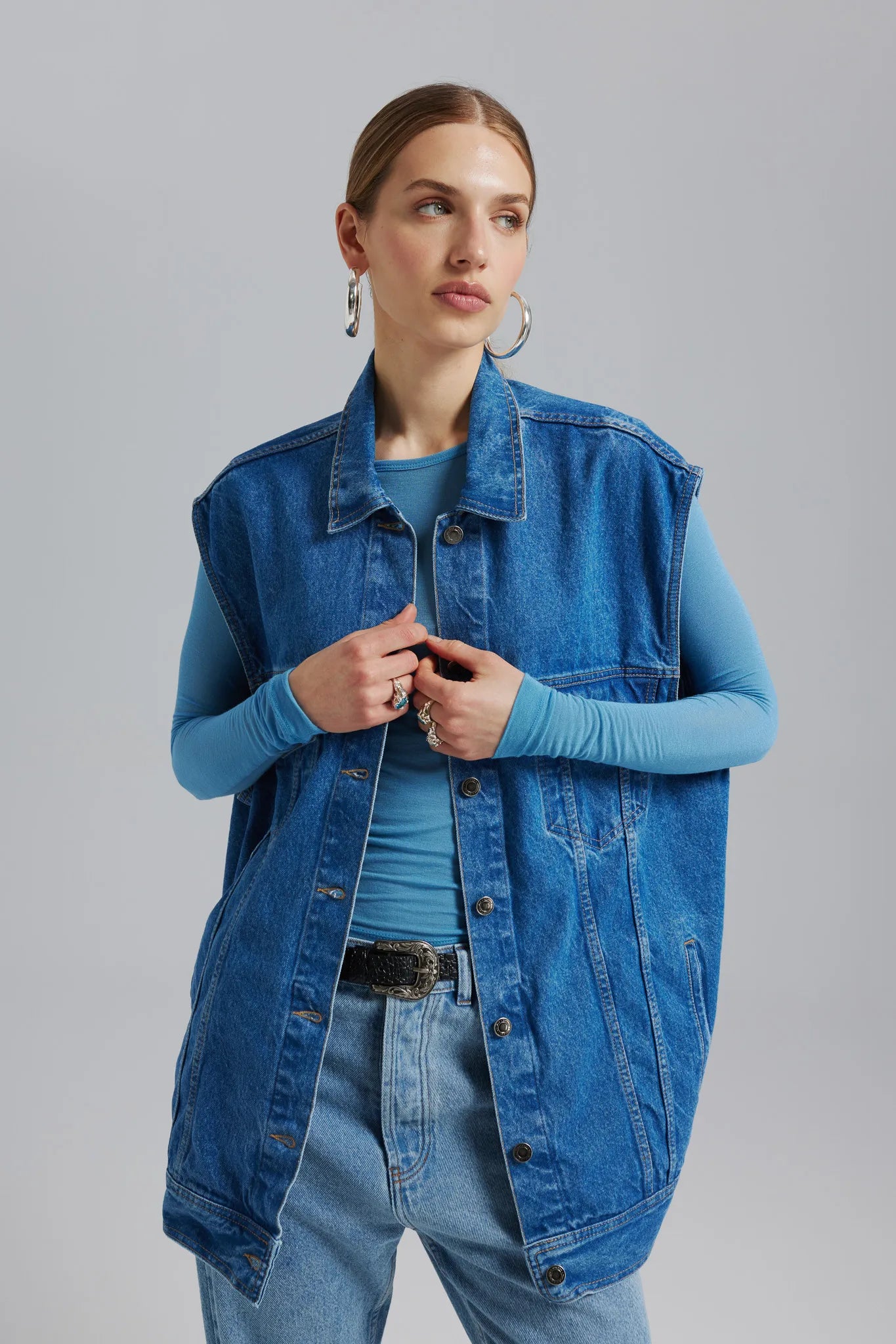 Kamizelka Ariel Sprany Ciemny Niebieski