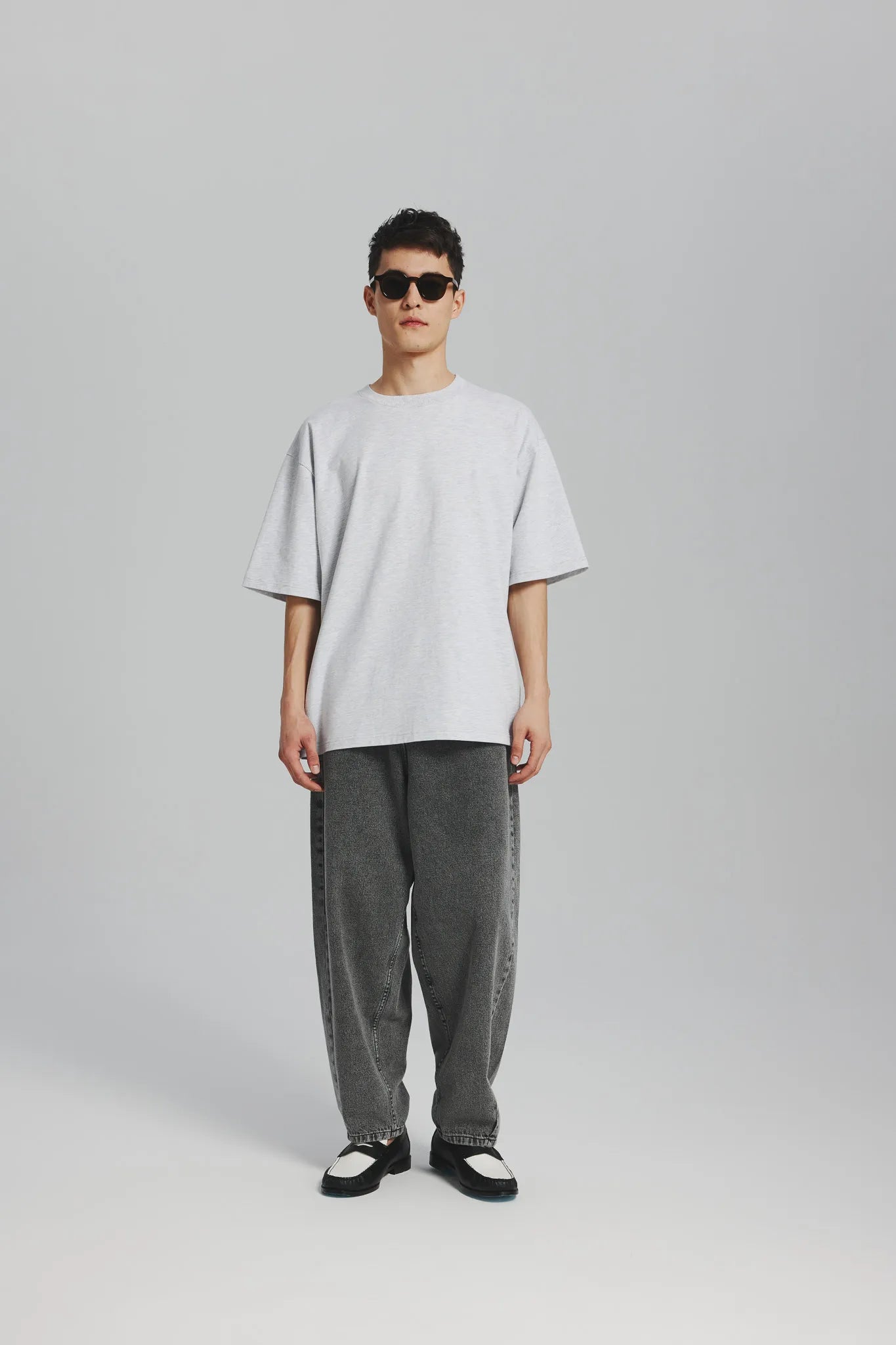 T-shirt unisex Jackie Jasny Szary Melanż