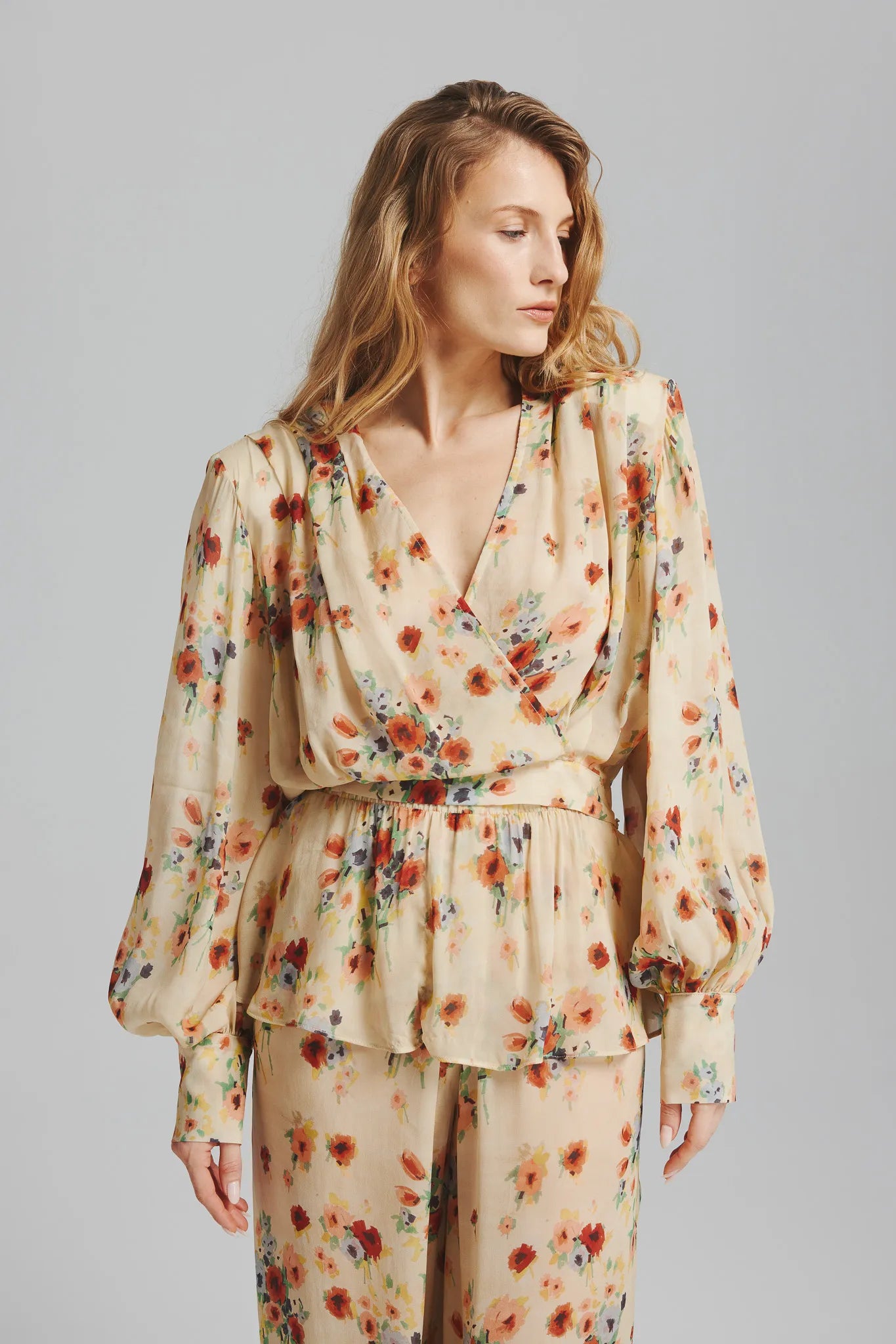 Spodnie Kwiatola Print Multikolor