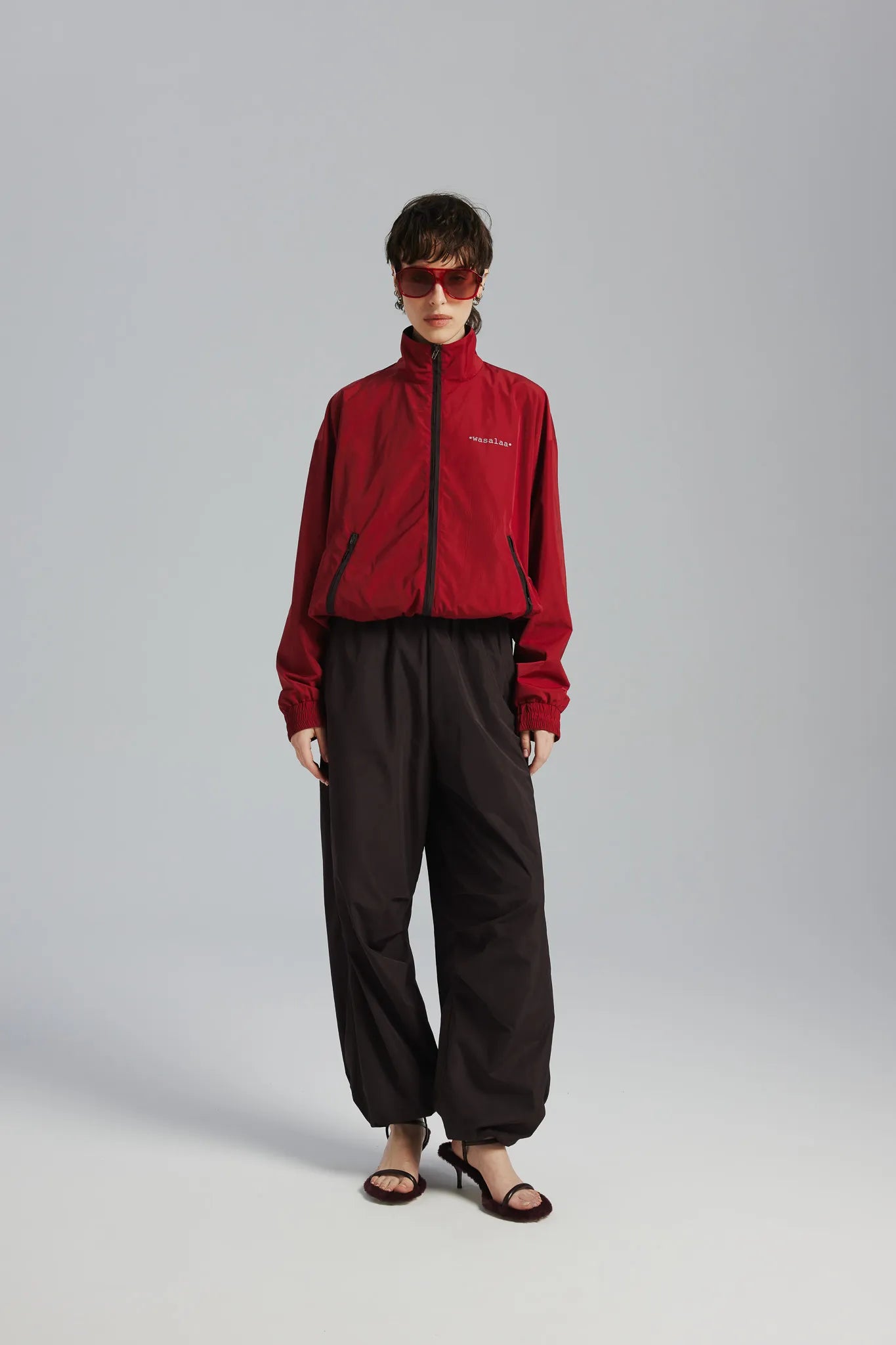 Kurtka Lexi Print Czerwony