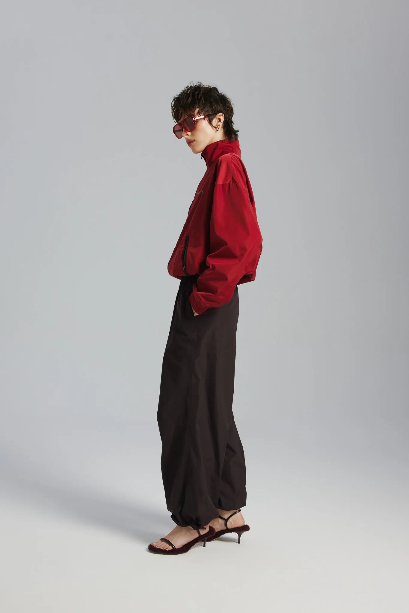 Kurtka Lexi Print Czerwony