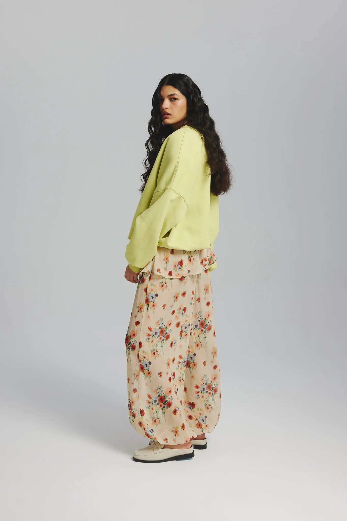 Spodnie Kwiatola Print Multikolor