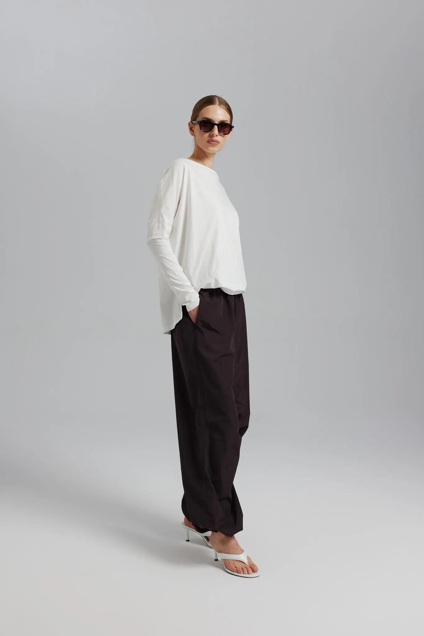 Spodnie Idaliaa Gorzka Czekolada