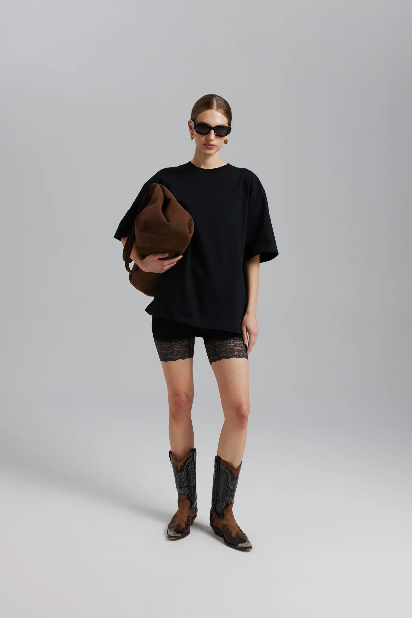 T-shirt unisex Jackie Czarny