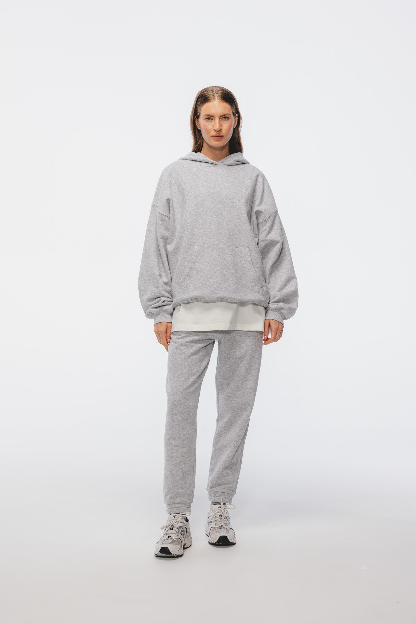 Bluza Kamelia Jasny Szary Melanż