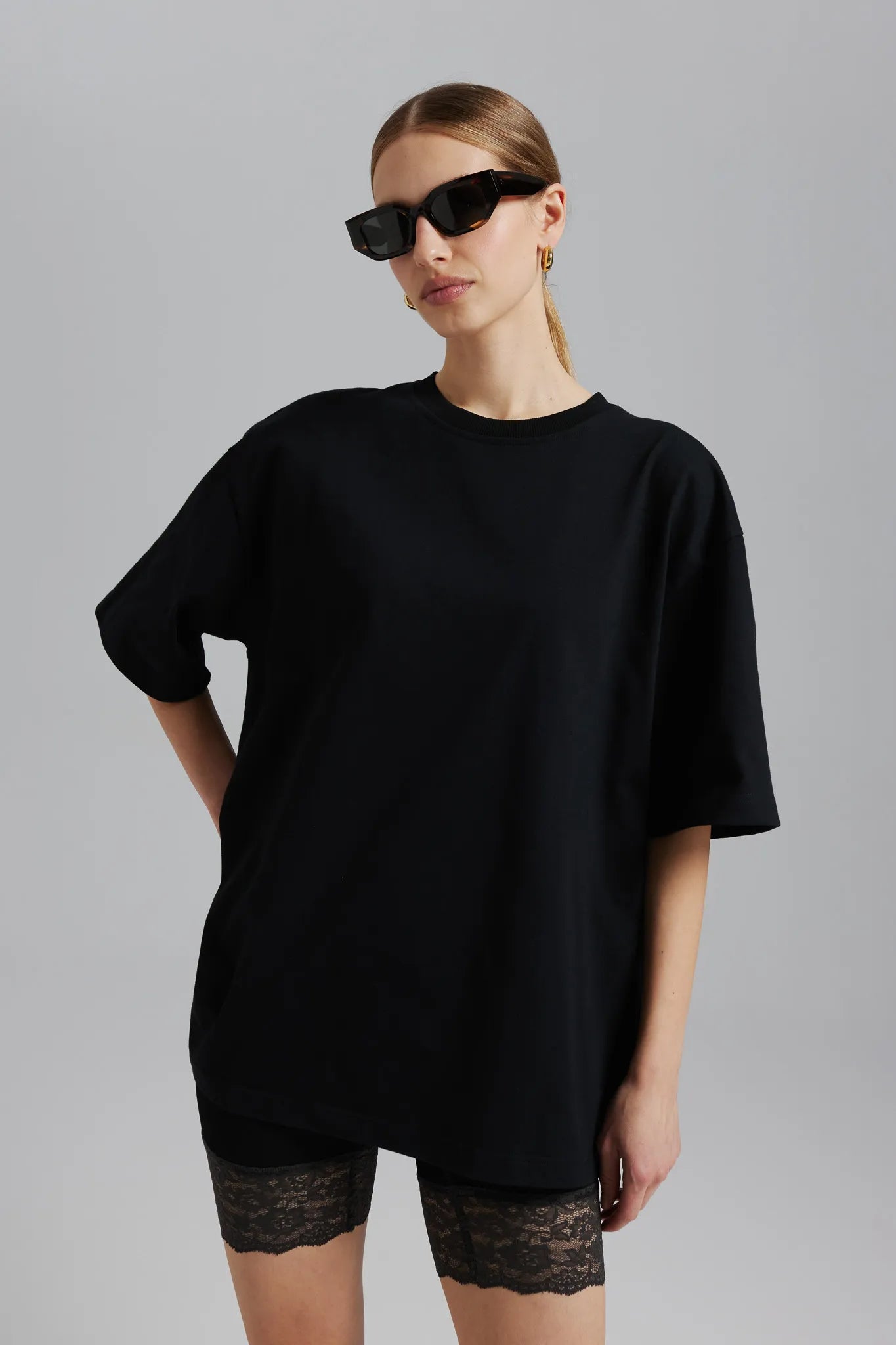 T-shirt unisex Jackie Czarny