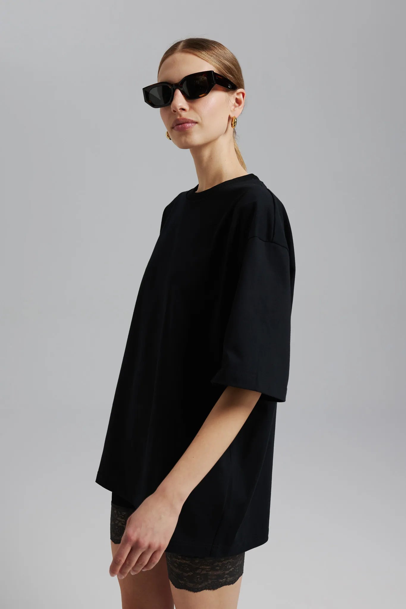 T-shirt unisex Jackie Czarny