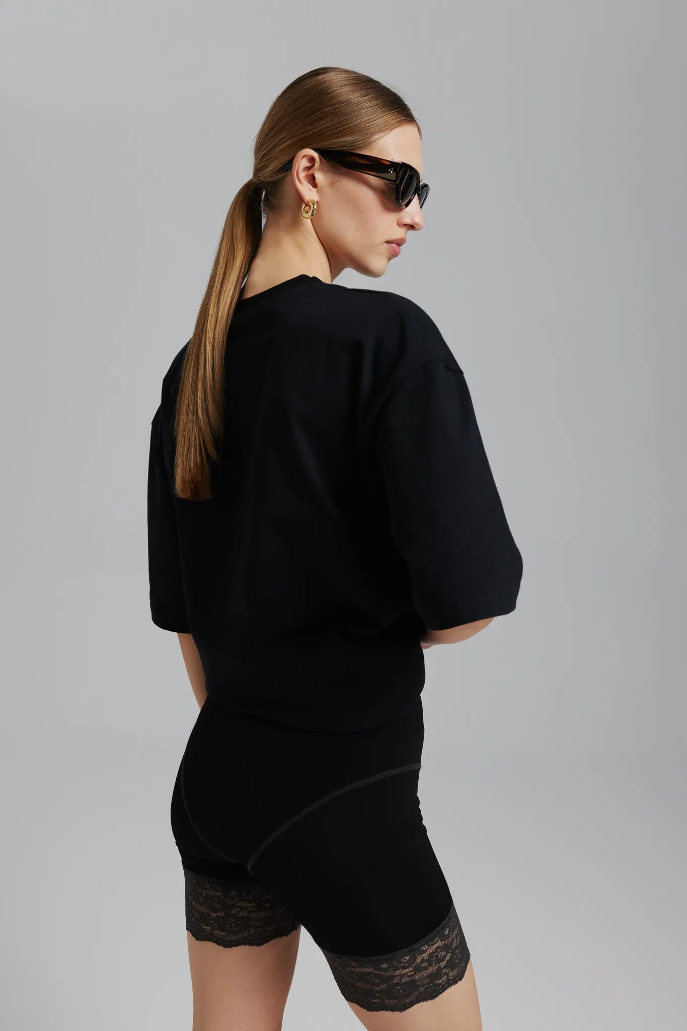 T-shirt unisex Jackie Czarny