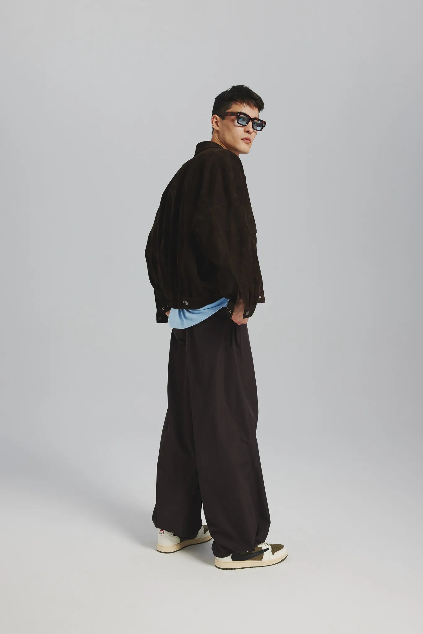 Spodnie Idaliaa Gorzka Czekolada