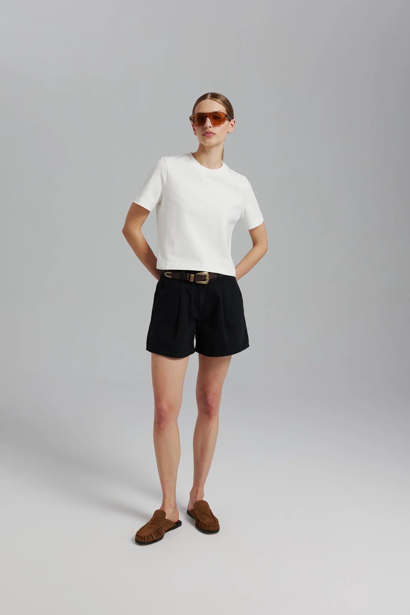 Spodenki Tesia Denim Czarny