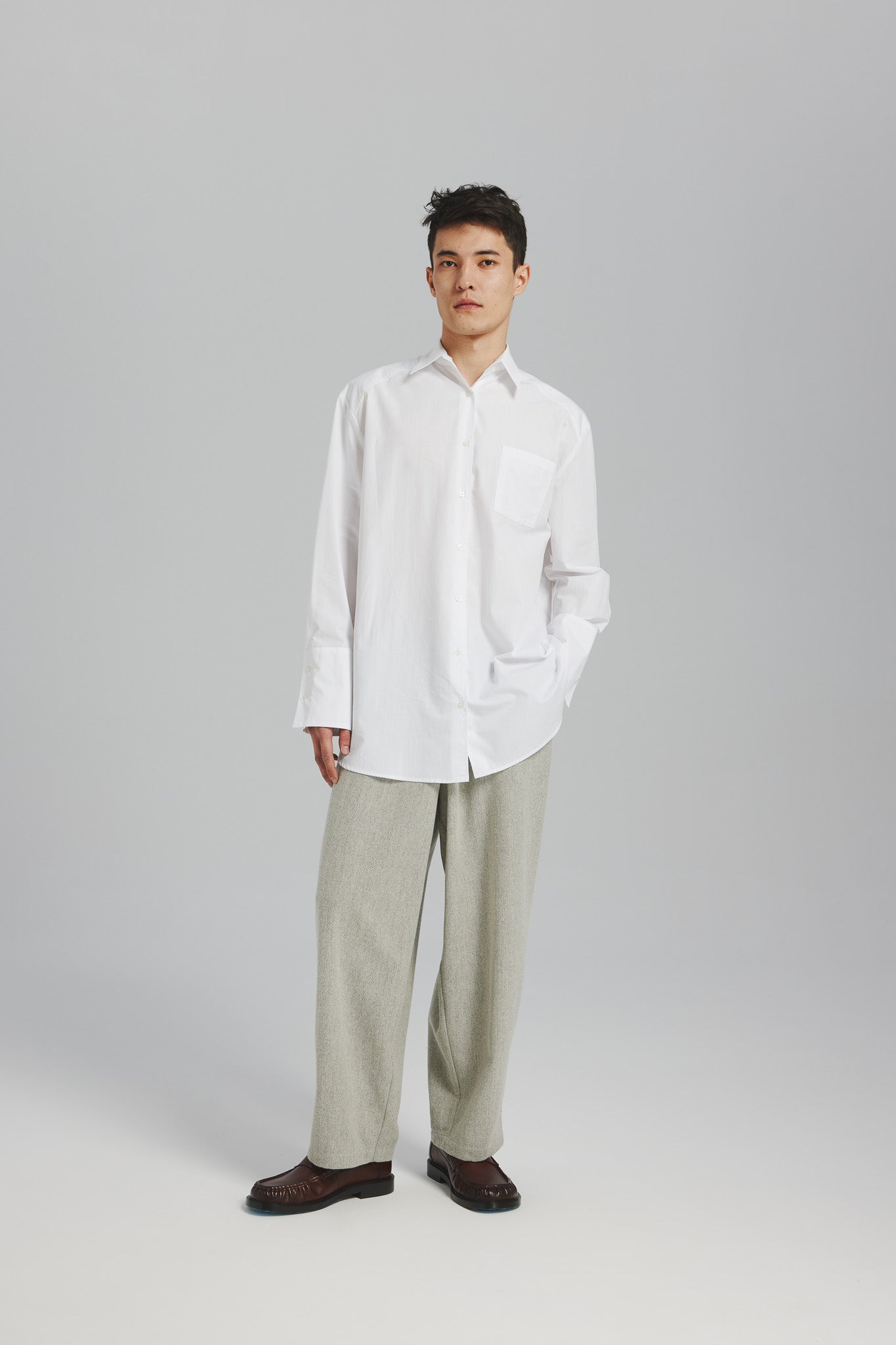 Spodnie Ambrozja Szary-Multikolor