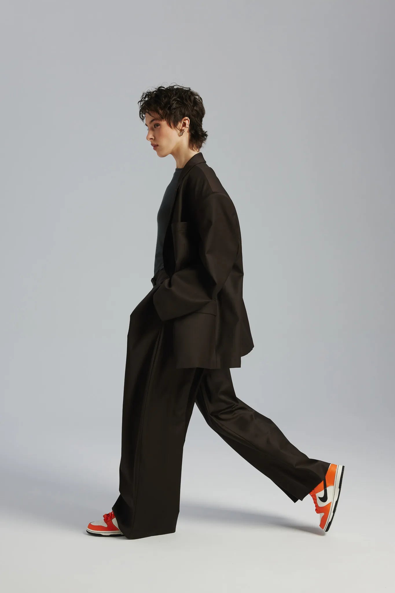 Spodnie Alix Ciemny Czekoladowy