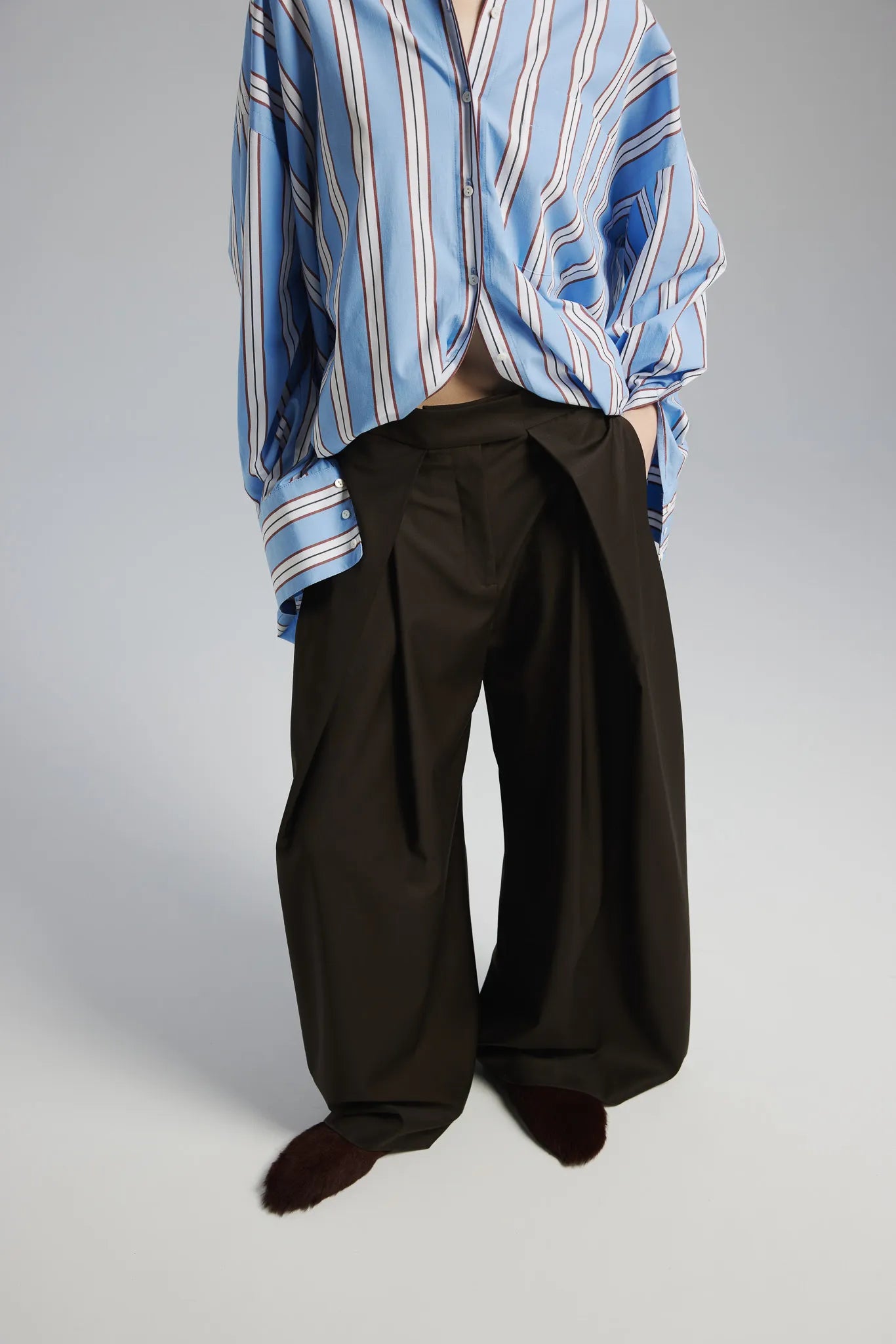 Spodnie Alix Ciemny Czekoladowy