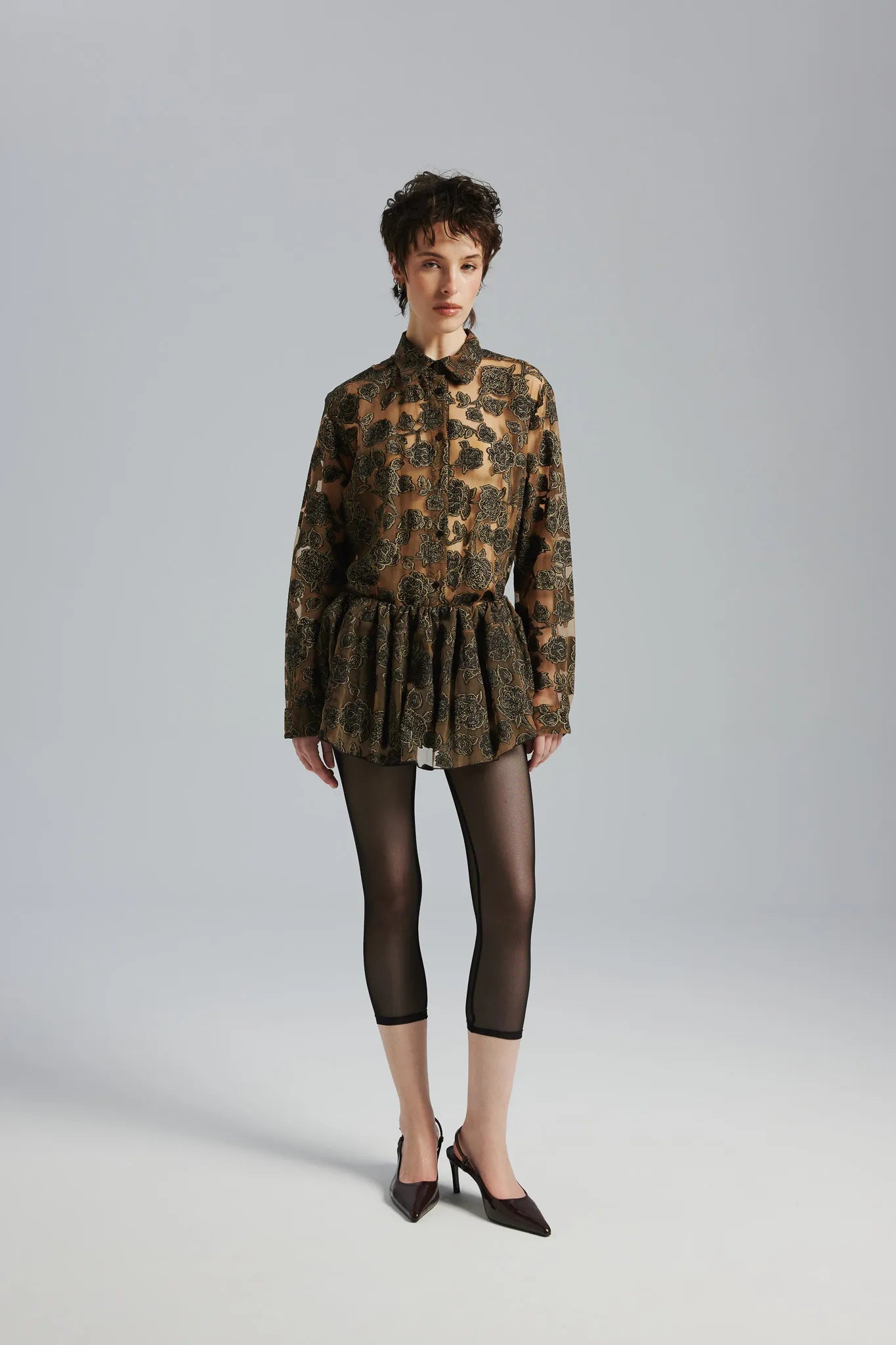 Spodenki Krystal Żakard Złoty-Czarny