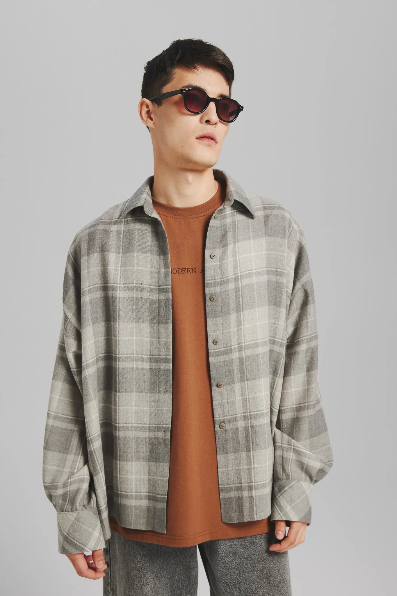 Koszula Dakota Szary-Multikolor