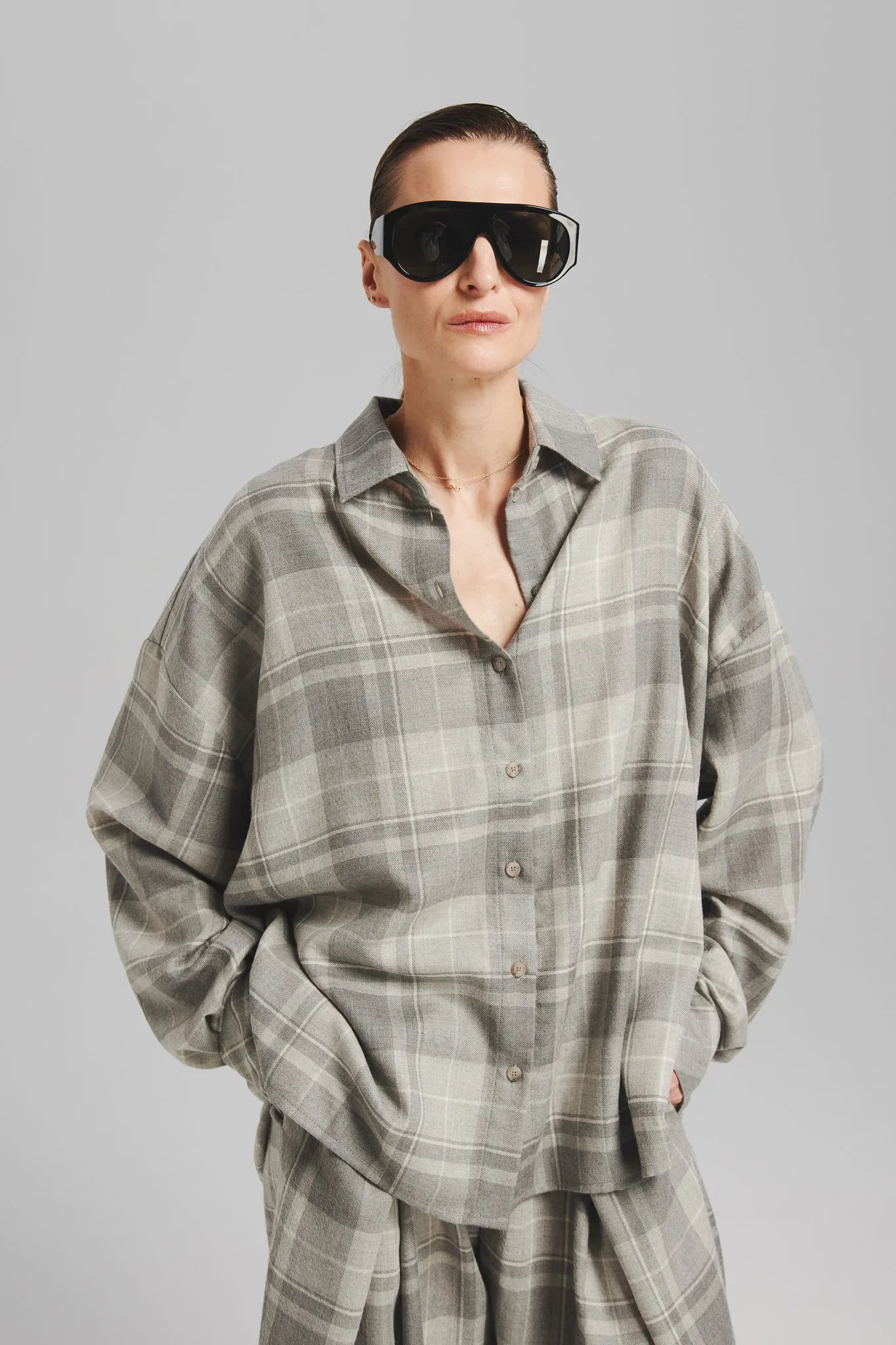 Koszula Dakota Szary-Multikolor