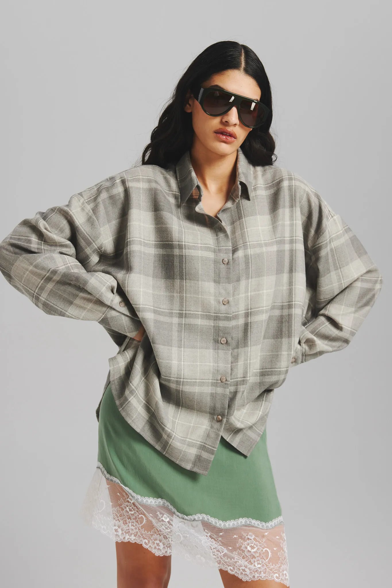 Koszula Dakota Szary-Multikolor