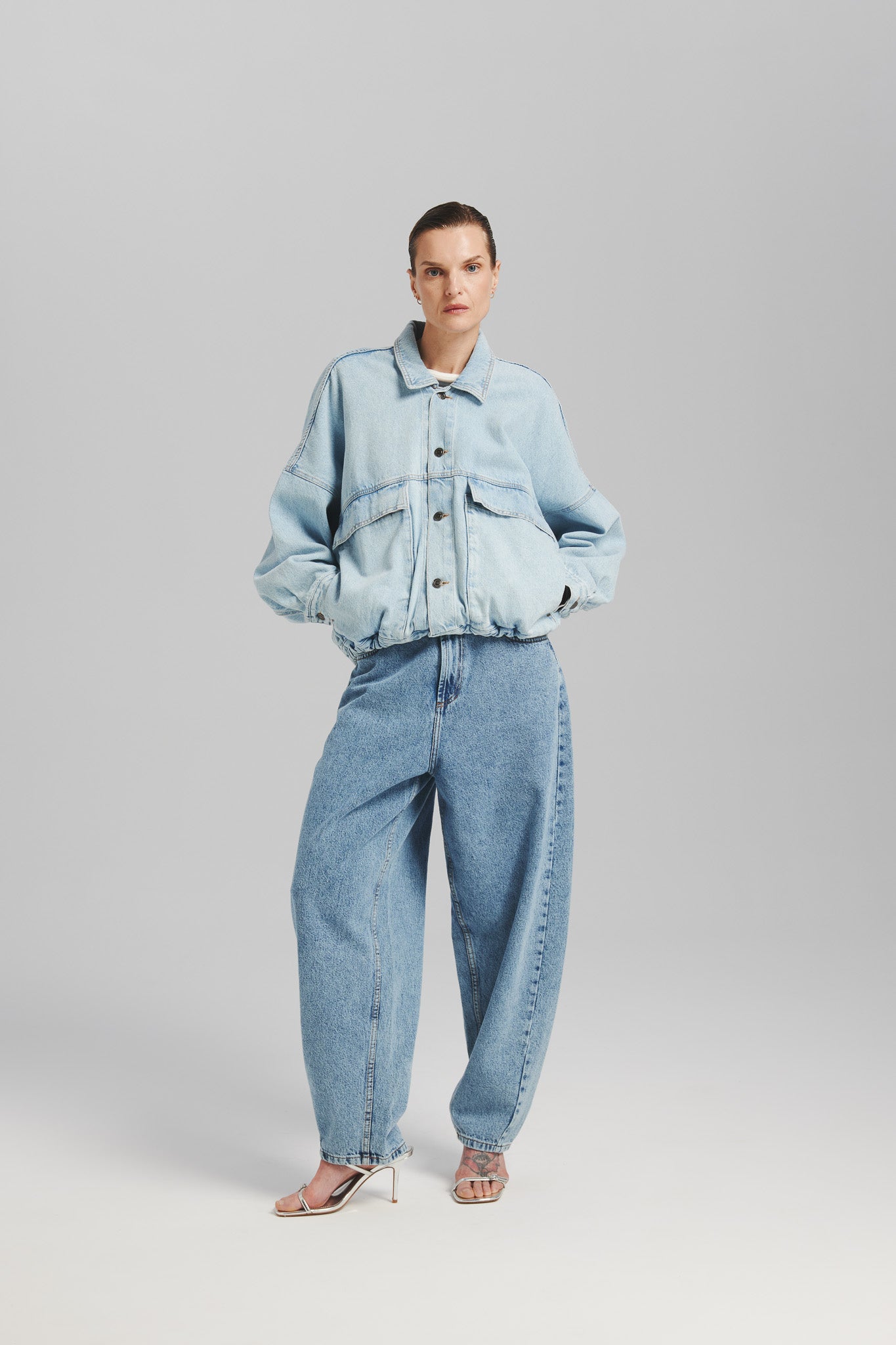 Spodnie Omena Niebieski