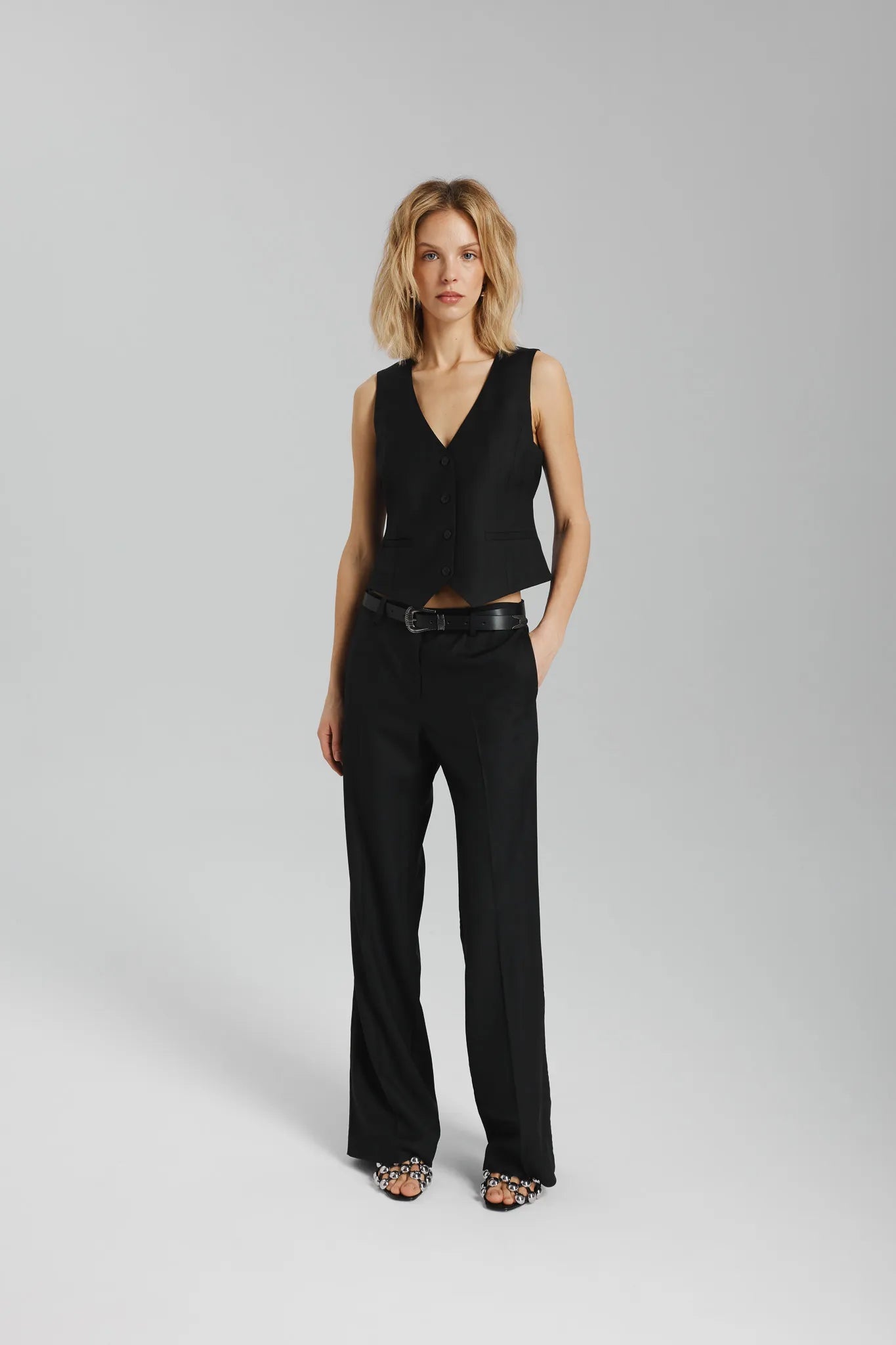 Spodnie Roxana Czarny