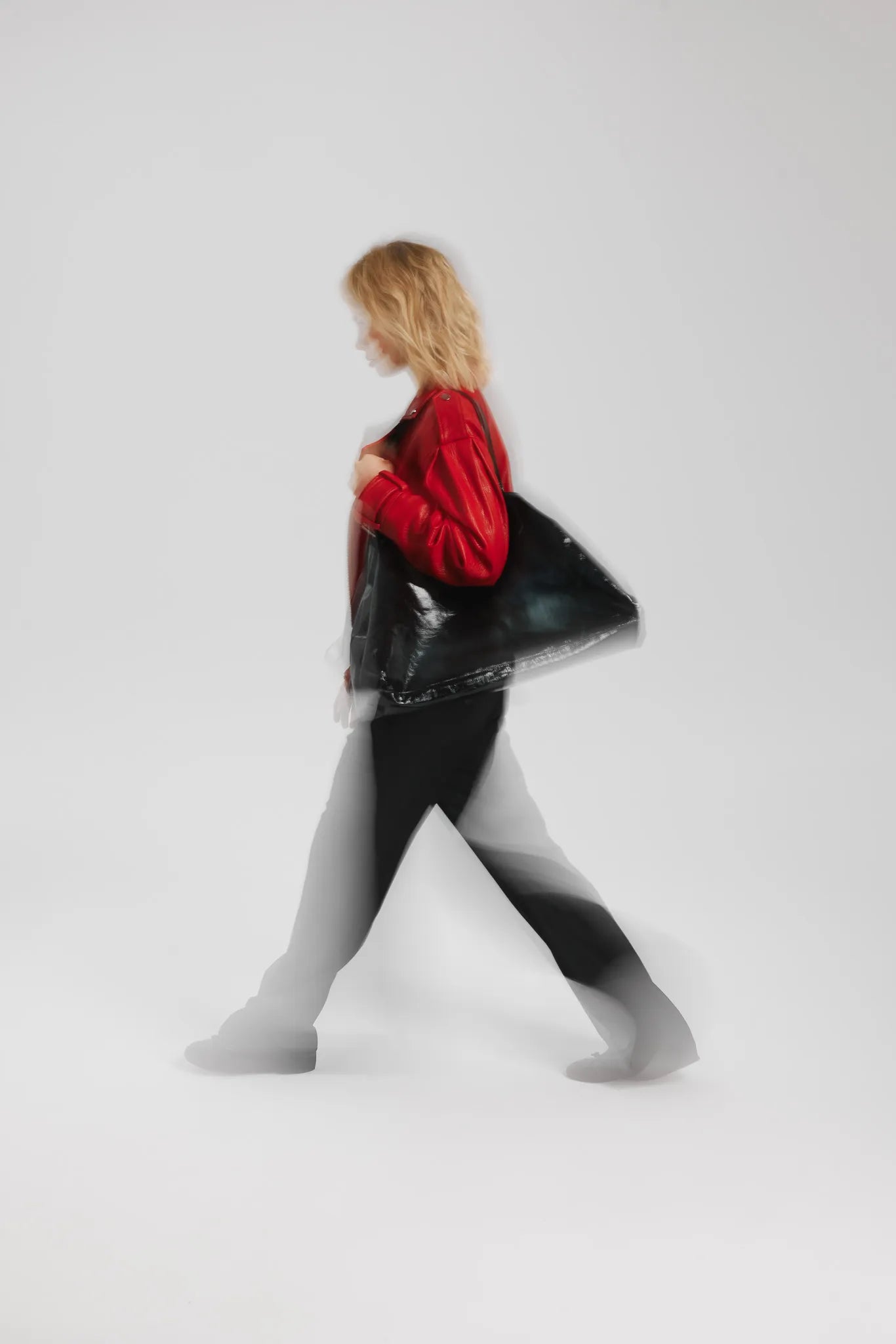 Kurtka skórzana Roxie Czerwony