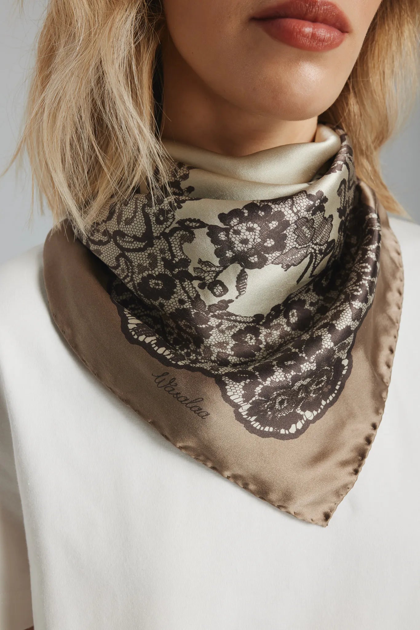 Apaszka Olinka Beżowy