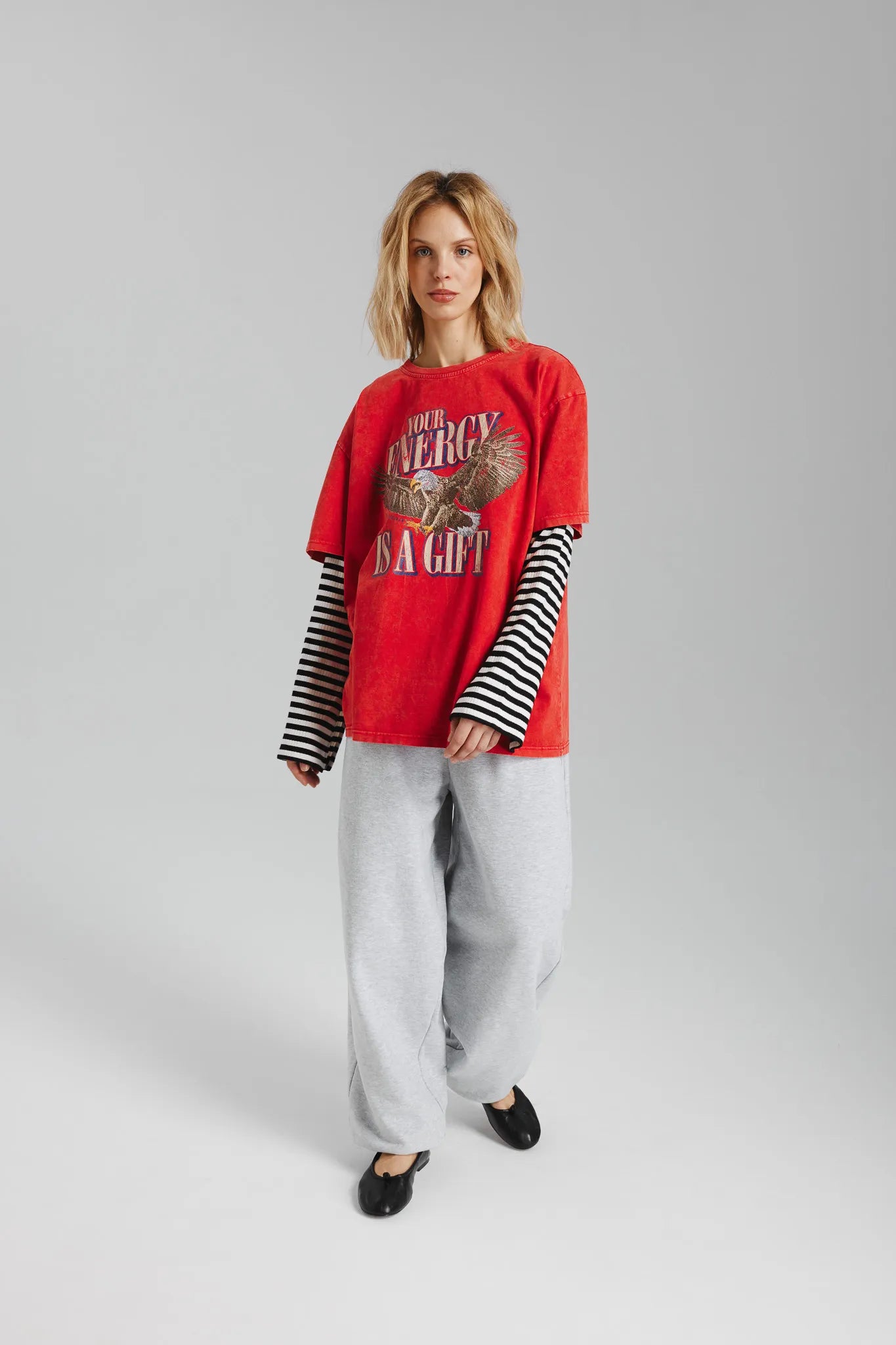 Spodnie Melka Jasny Szary Melanż