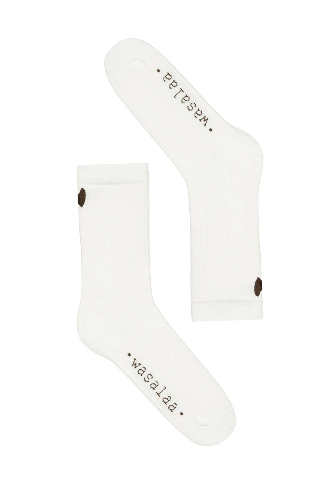 Skarpety Lusia Off White-Czekoladowy