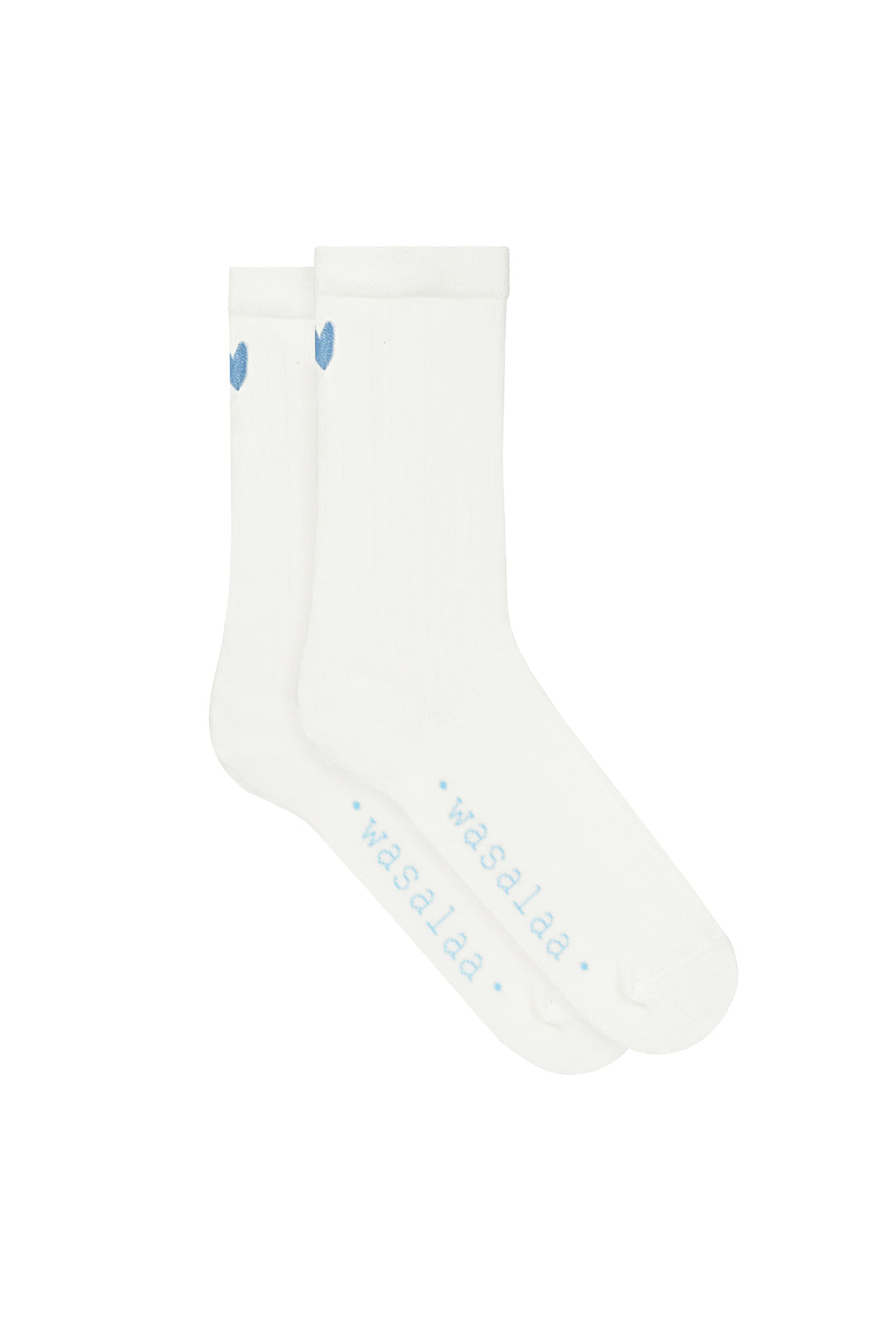 Skarpety Lusia Off White-Błękitny