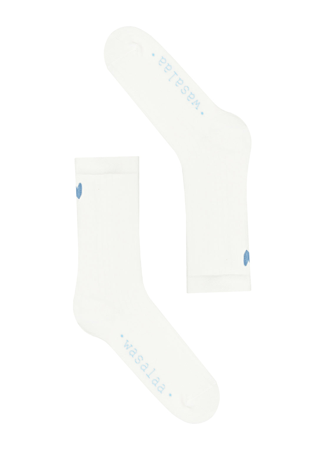 Skarpety Lusia Off White-Błękitny