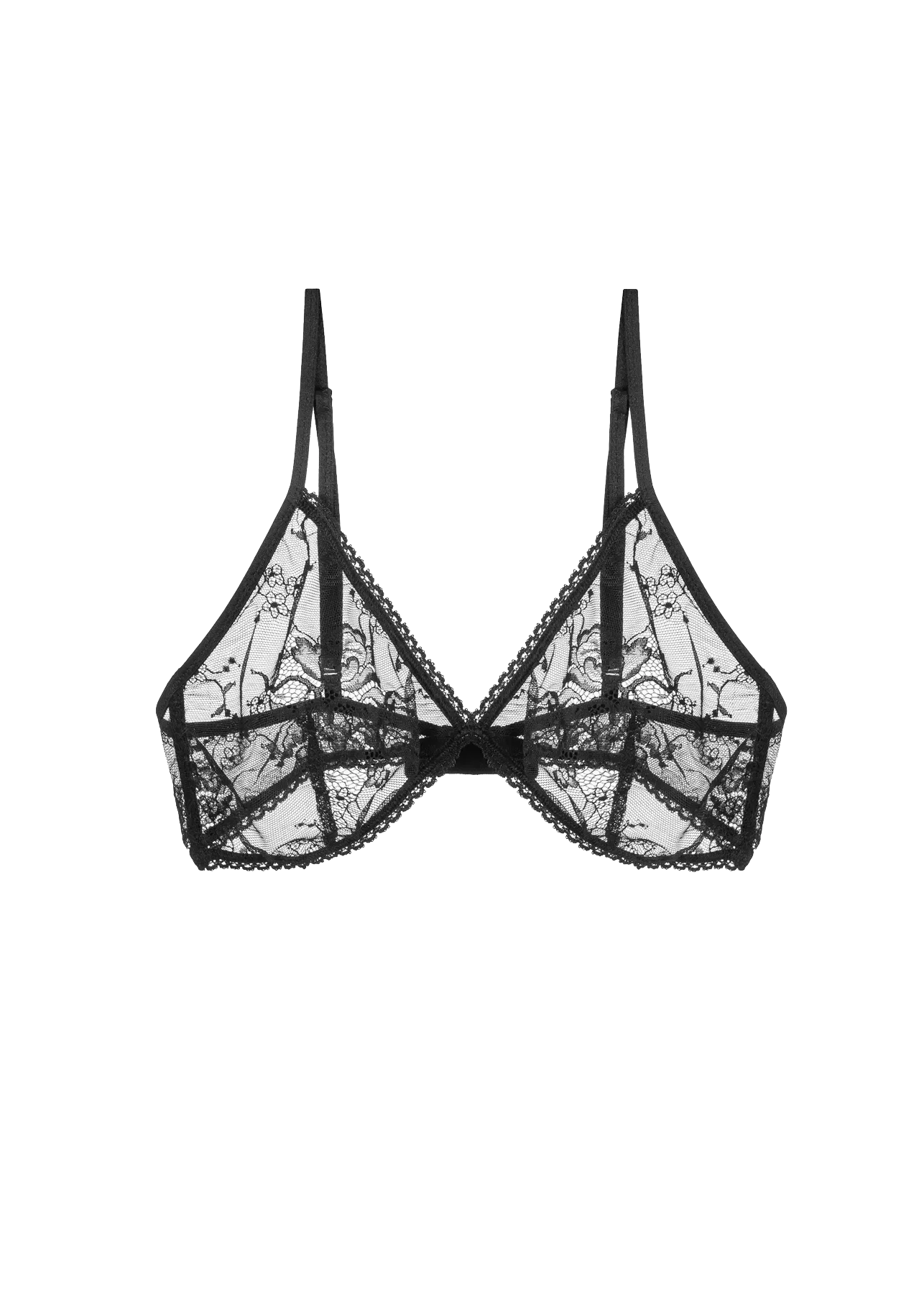 Stanik Muślin Czarny