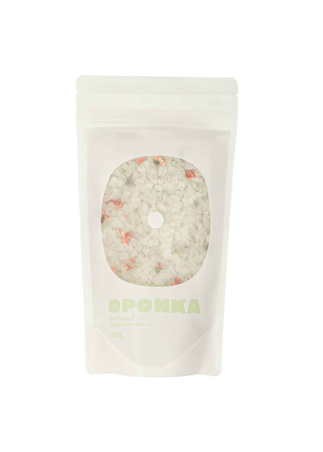 Sól do kąpieli o zapachu Truskawkowej Matchy